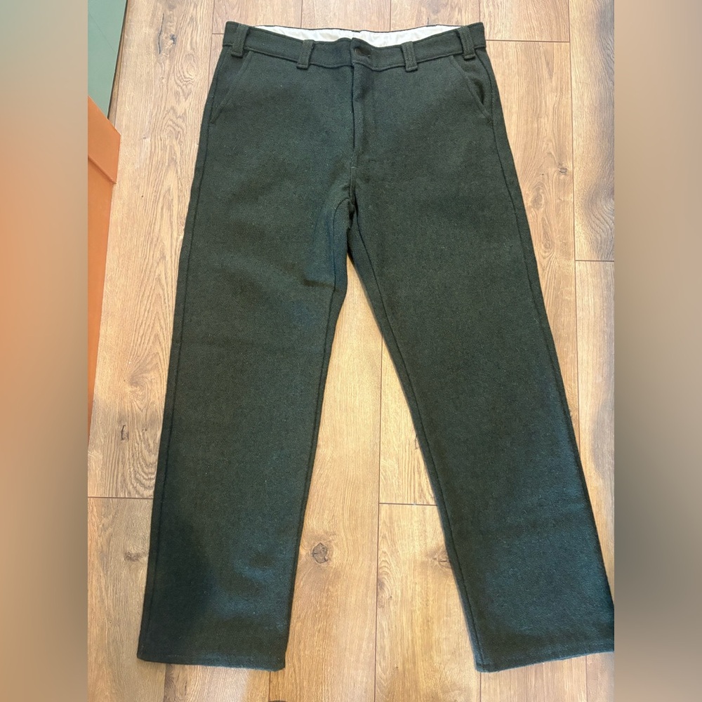 Men's Classic wool Green Pants CODET